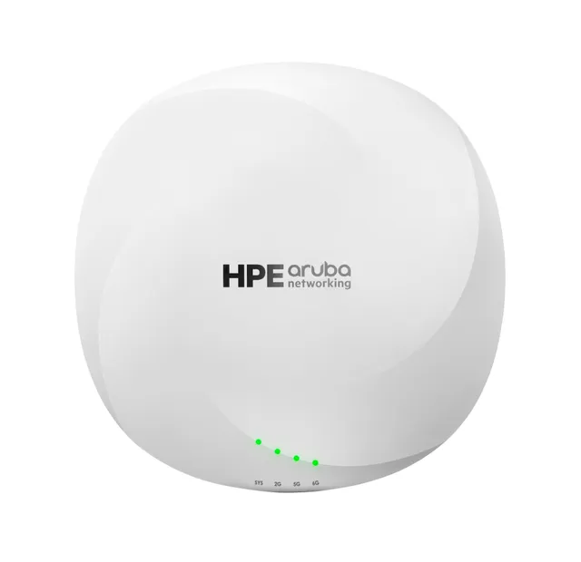 HPE Aruba Networking AP-635 (RW) - Campus - trådlös åtkomstpunkt - Wi-Fi 6 - Wi-Fi 6E, Bluetooth, ZigBee - 2.4 GHz, 5 GHz, 6 GHz kan monteras i tak (p