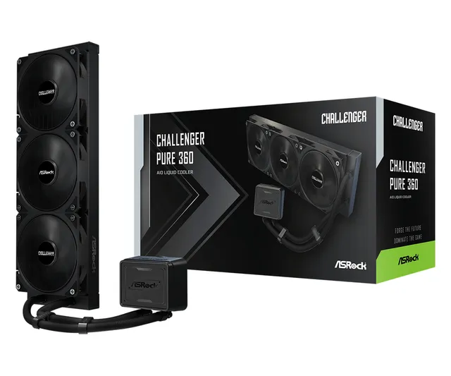 Challenger Pure 360, Allt-i-ett vätskekylare, 12 cm, Svart