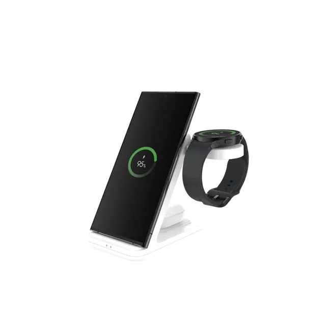 3in1 Wireless Charging station for Samsung - White