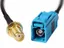 - Antennkabel - FAKRA Z-kontakt (hona) till SMA (hona) - 20 cm - RG-174 - svart