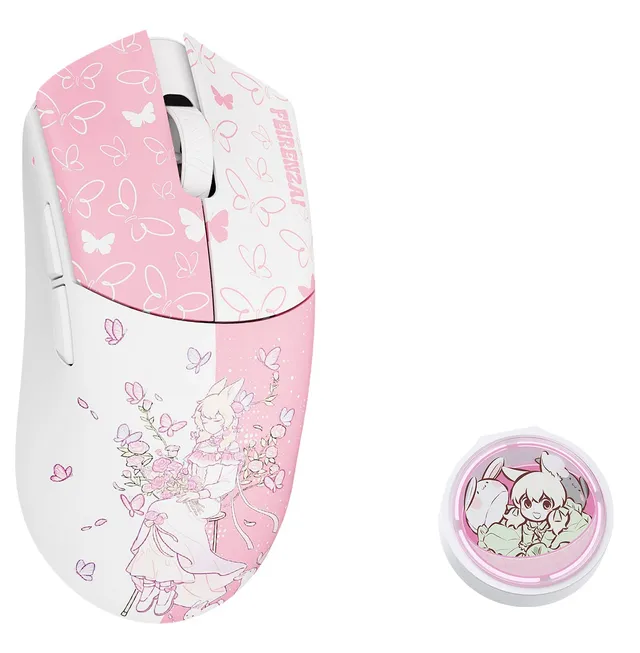 BEAST G Mini Wireless X FEIRENZAI - Pink (Limited Edition) - Gamingmus - Optic - 5 knappar - Pink