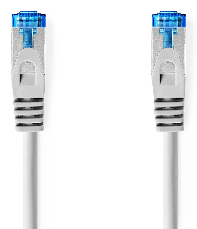CAT6a nätverkskabel | S/FTP | RJ45 hane | RJ45 hane | 3.00 m | Snagless | Rund | LSZH | Grå | Label
