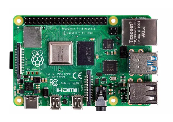 Pi 4 Model B - Dator med ett kort - Broadcom BCM2711 / 1.5 GHz - RAM 2 GB - 802.11a/b/g/n/ac, Bluetooth 5.0