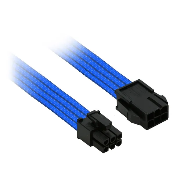 Single Sleeve - power extension cable - 6 pin PCIe power to 6 pin PCIe power - 30 cm