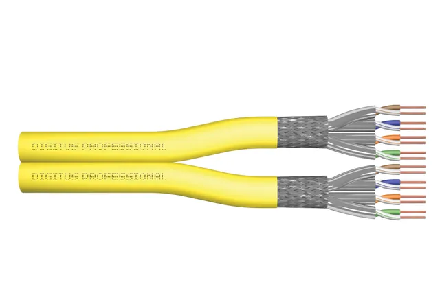 installation cable - 500 m - RAL 1016 yellow - Gul - 500m