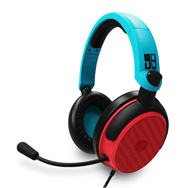 C6-100 Gaming Headset (Multi Format) - Neon Blue/Red