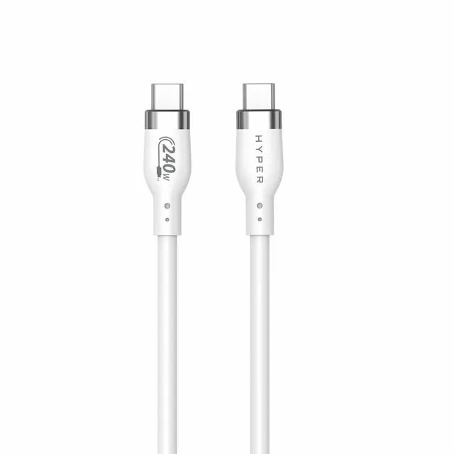 USB-C to USB-C 240W, 2m, Vit