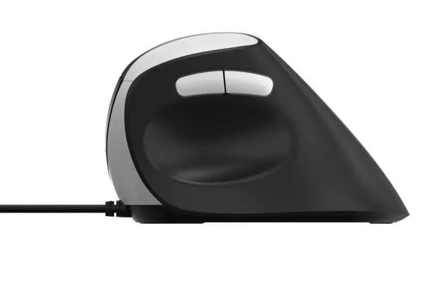 EV200 - Ergonomisk mus - Optisk / gyroskopiska - 6 knappar - Svart