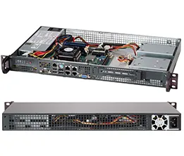 Supermicro SC505 203B - Kan monteras i rack 1U - mini ITX - ej hot-swap 200 Watt - svart - för IoT SuperServer 510D-10C-FN6P