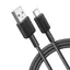 322 USB-A to C, 1.8m, Svart