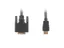 - Adapterkabel - enkel länk - HDMI hane till DVI-D hane - 50 cm - dubbelt skärmad - svart - tumskruvar, stöd för 1080p