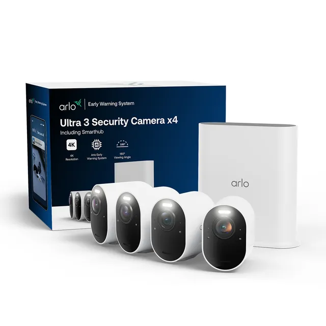 Ultra 3 4K övervakningskamera 4-pack