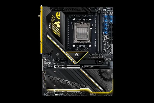 X870E Taichi OCF - Moderkort - ATX - Socket AM5 - AMD X870E Chipuppsättning - USB-C 3.2 Gen 2x2, USB 3.2 Gen 1, USB 3.2 Gen 2, USB-C 3.2 Gen2, USB4 - 5 Gigabit Ethernet, Wi-Fi 7, Bluetooth - inbyggda grafiken (CPU krävs) - HD-ljud (8 kanaler)