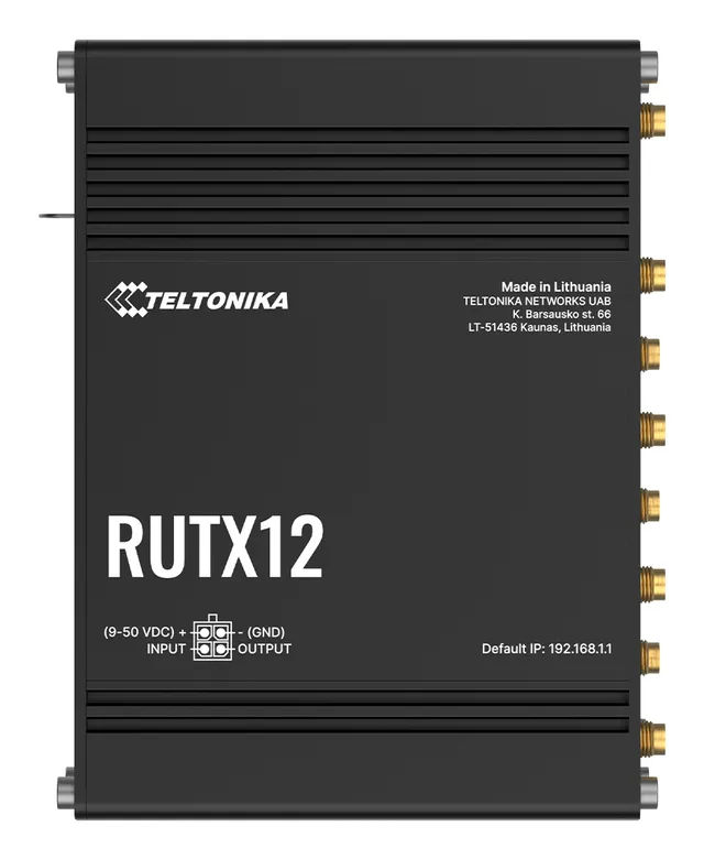 RUTX12 - Trådlös router - WWAN 5-portars