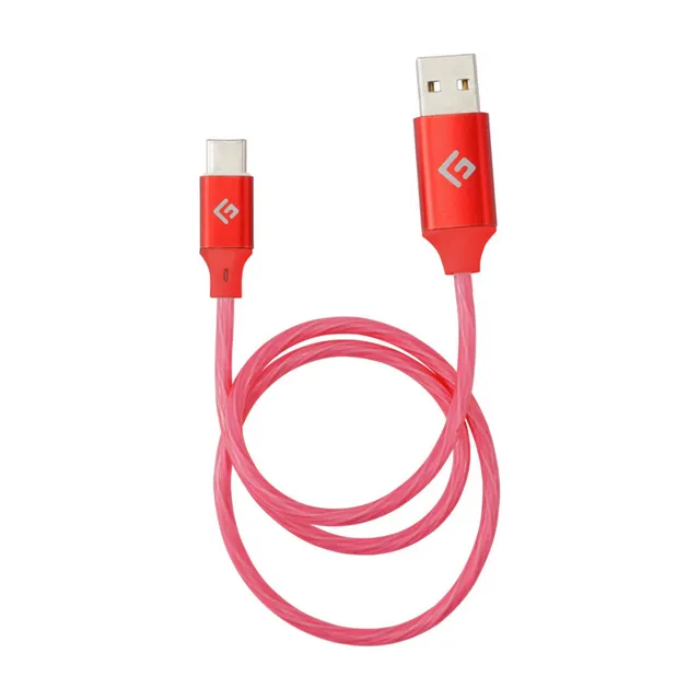 0.5M LED USB-C CABLE (RED)