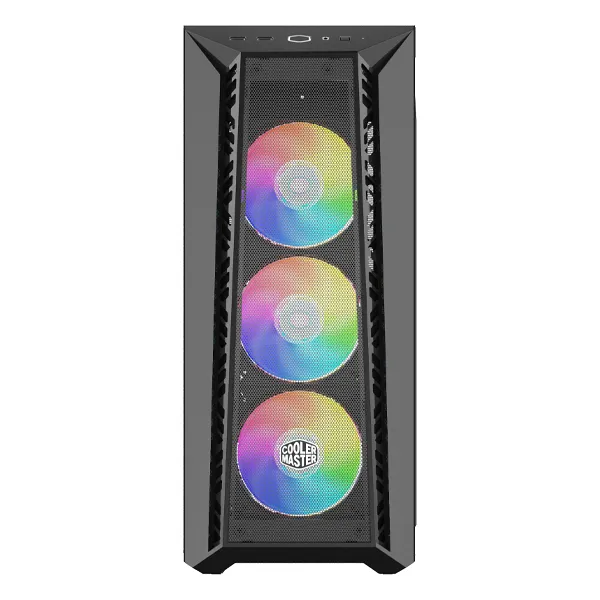 MasterBox 520 Mesh Black, ATX, fönster i härdat glas, 3x120mm ARGB-fläktar - Svart