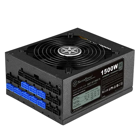 Strider Titanium ST1500-TI Strömförsörjning - 1500 Watt - 135 mm - ATX - 80 Plus Titanium certificate (upp till 90% effektivitet)