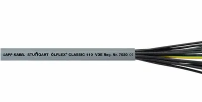 ÖLFLEX® CLASSIC 110 styrkabel 3 G 2,5 mm² grå 1119403/100 100 m