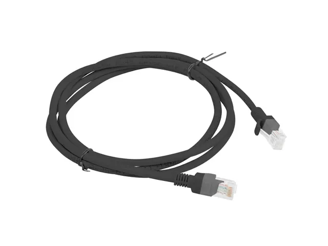 patch cable - 1.5 m - black RAL 9004 - Svart - 1m