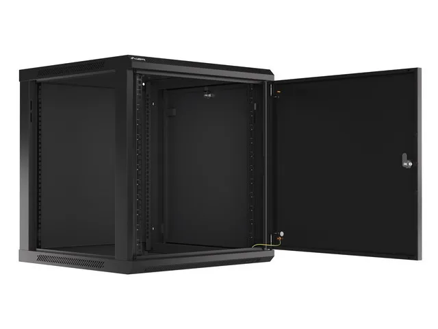 WF01-6612-00B - 12U Wall-Mounted Rack Cabinet with Solid Door