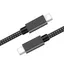 1m USB3.2 Gen1 USB-C till C nylonflätad kabel snabbladdning 3A 5Gbps Power Delivery PD 60W