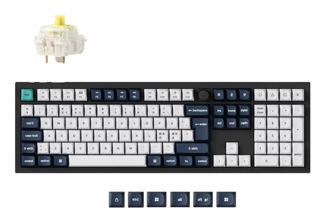 Q6 Max QMK ISO Trådlöst Mekaniskt Tangentbord [Gateron Jupiter Banana]