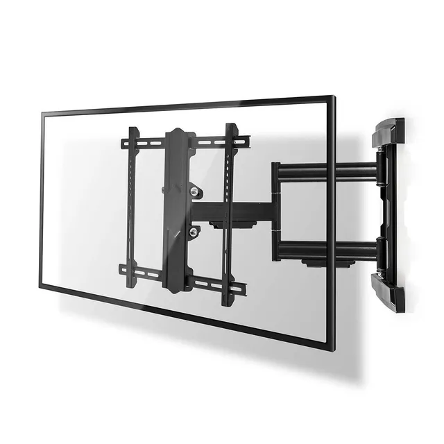 Tilt och vridbart TV väggfäste | 37 - 80 " | Maximal skärmvikt som stöds: 50 kg | Går att tilta | Roterbar | Minsta väggdistans: 70 mm | Maximalt väggavstånd: 650 mm | 3 Ledpunkt(er) | Stål | Svart