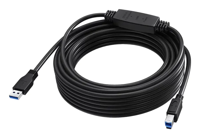 10 m Black USB 3.0 booster cable