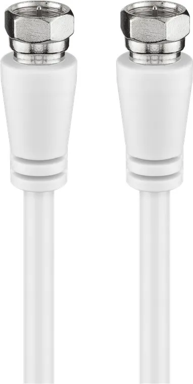 SAT-antennkabel (Class A+, >95 dB), 3x skärmad F-plugg > F-plugg (helt skärmad), 2 m