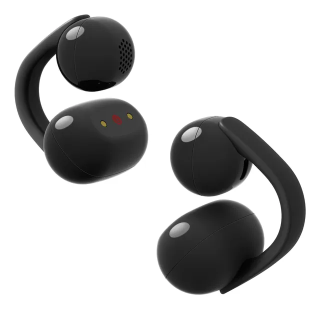 LinkBuds Clip trådlösa open ear-hörlurar (svarta)