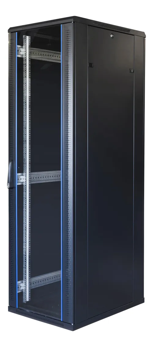 SystemG 19 skåp 42U 600x800 glasdörr metall 800kg