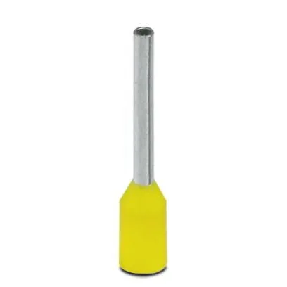 Terminalrör, tyll längd: 8 mm, längd: 12,5 mm, färg: gul - (100 st.)