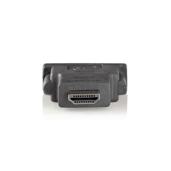 HDMI™ Adapter | HDMI™ Kontakt | DVI-D 24+1-Pin Hona | Guldplaterad | Rak | ABS | Antracit | 1 st. | Låda