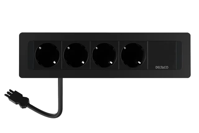 OFFICE - Power Strip - recessed GST18 cable in GST18 end cap out
