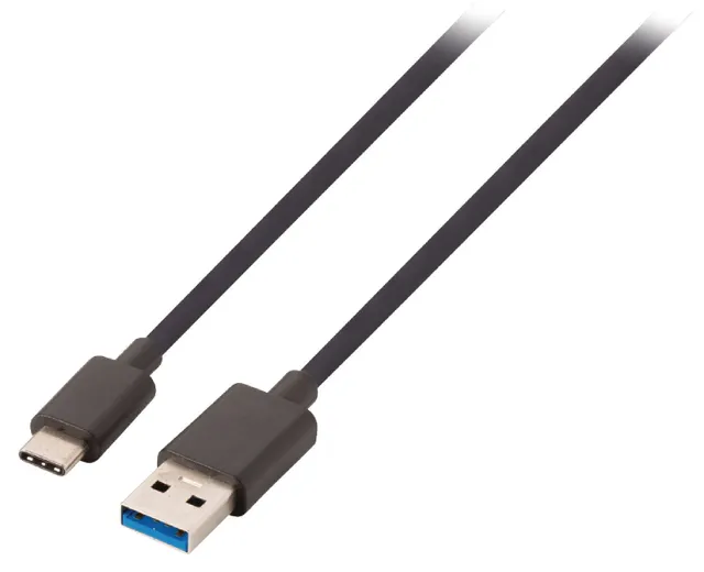 USB-A till USB-C-kabel Svart 1 m