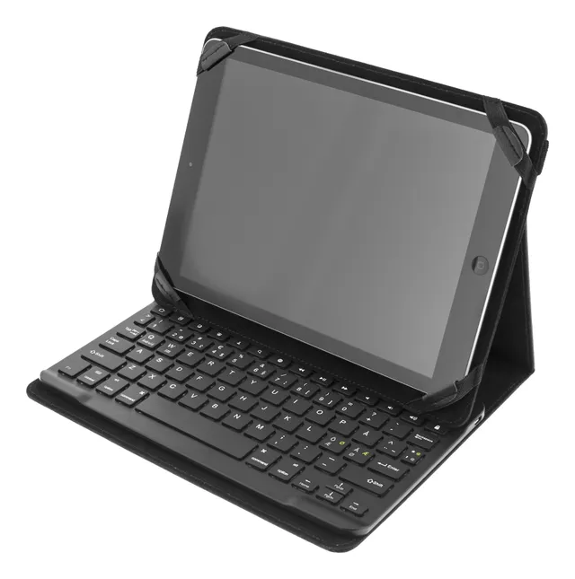 Case and Bluetooth Keyboard for 10" Tablets - Tastatur & Folio set - Nordisk - Svart