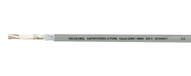 SUPERTRONIC-C-PURö, Lågspänningskabel, Grå, Polyvinylklorid (PVC), Polyvinylklorid (PVC), Koppar, 12x0.34 mm ²