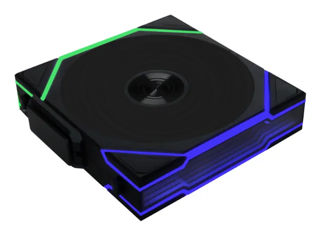 UNI FAN TL 120mm Wireless LCD Svart