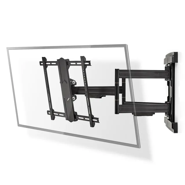 Tilt och vridbart TV väggfäste | 37 - 80 " | Maximal skärmvikt som stöds: 70 kg | Går att tilta | Roterbar | Minsta väggdistans: 70 mm | Maximalt väggavstånd: 800 mm | 3 Ledpunkt(er) | Stål | Svart