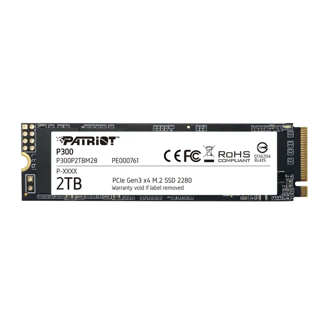 P300 2 Tt M.2 PCIe NVMe -SSD-levy