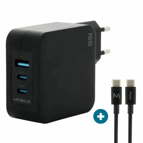 - Strömadapter - snabb, gan - 100 Watt - Q