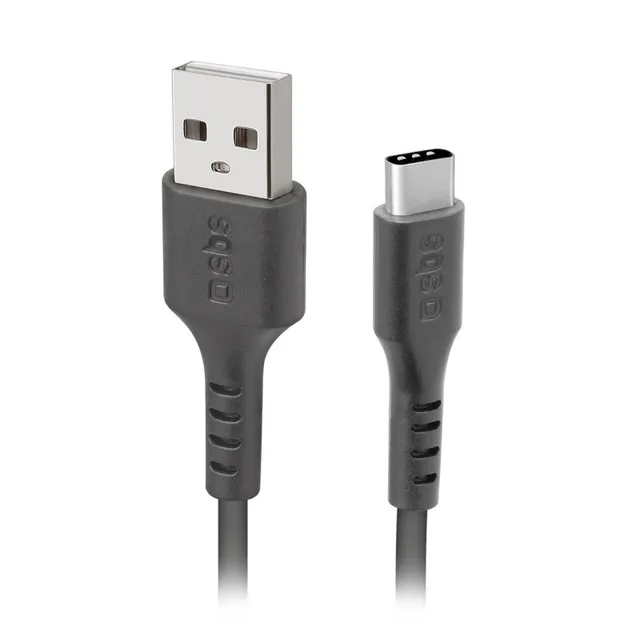 TECABLEMICROC30K, 1,5 m, USB A, USB C, USB 3.2 Gen 1 (3.1 Gen 1), Hane/Hane, Svart