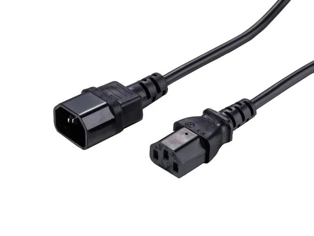 - Strömkabel - IEC 60320 C14 till power IEC