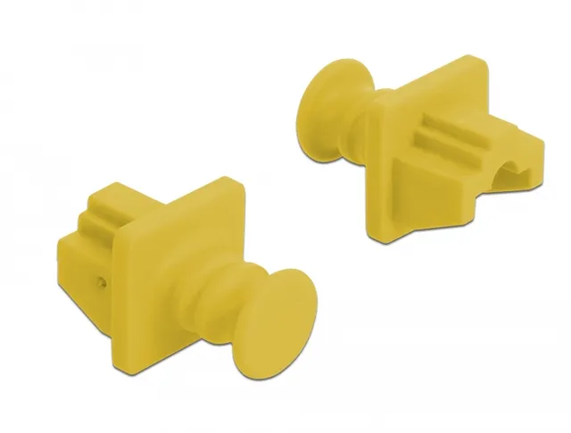 Dust Cover for RJ45 jack 10 pieces yellow