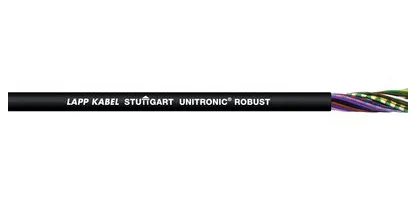 1032031/100 bussledning UNITRONIC® ROBUST 8 x 0,34 mm² svart 100 m