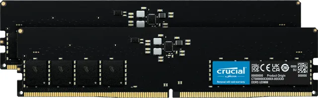 64 GB (2x32GB) DDR5-5600 Crucial CL46