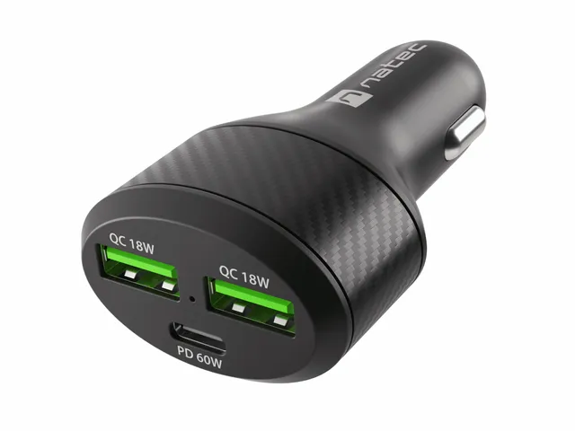 Coney Billaddare - 2x USB-A 1x USB-C 84W PD 3.0 - Svart