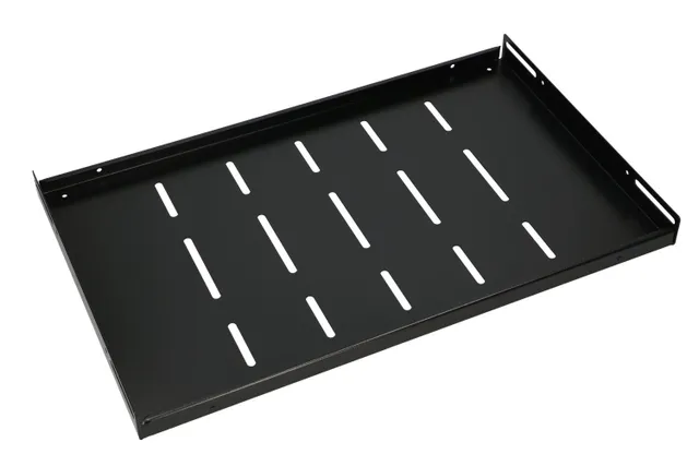 - Hylla för rack - 300 mm - svart - 1U - 19