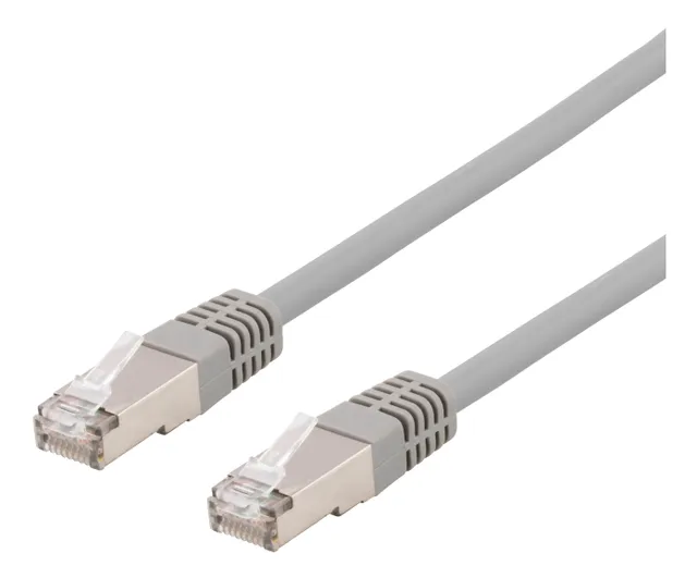 S/FTP Cat6 patchkabel, LSZH, 0,5m, grå (SFTP-60H)