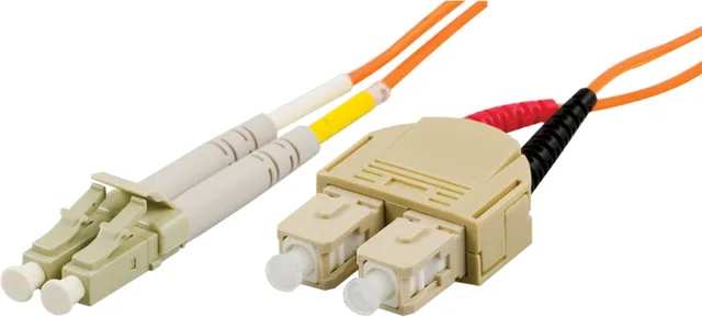 Fiberkablage LC - SC, duplex, multimode, 62,5/125, 3m (LCSC-3M)
